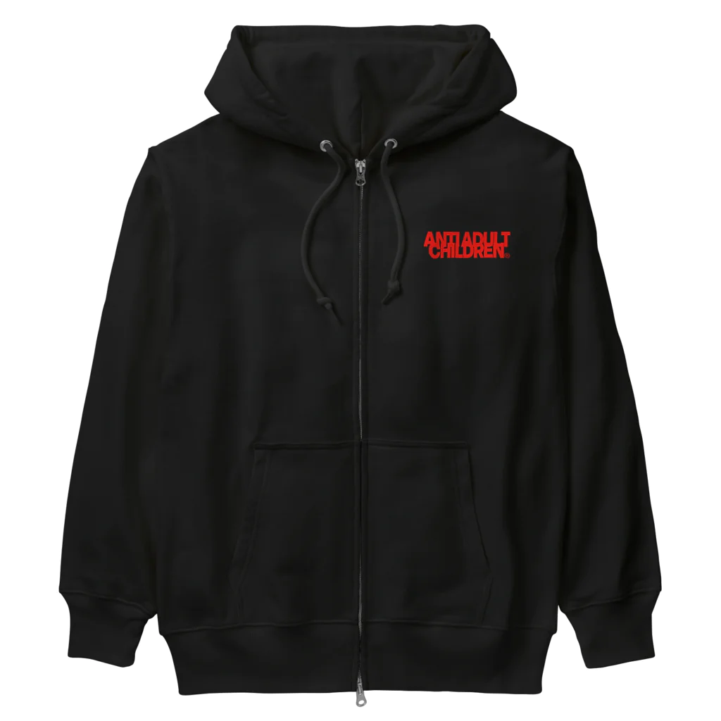 ANTI ADDULT CHILDREN®のXENONxAAC1 HEAVY WEIGHT HOODIE(RED) ヘビーウェイトジップパーカー