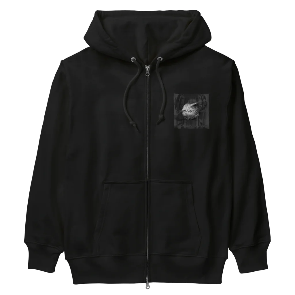 Aimurist のZeromulist planet IAM モノクロ Heavyweight Zip Hoodie