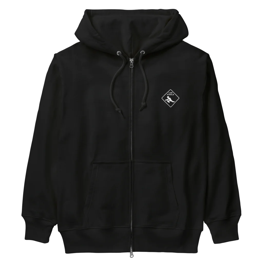 アリーヴェデルチャンネルSHOPのGLITCH LOGO Heavyweight Zip Hoodie