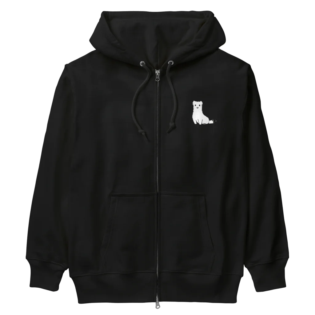 石段のいろいろのオコジョちゃん  Heavyweight Zip Hoodie