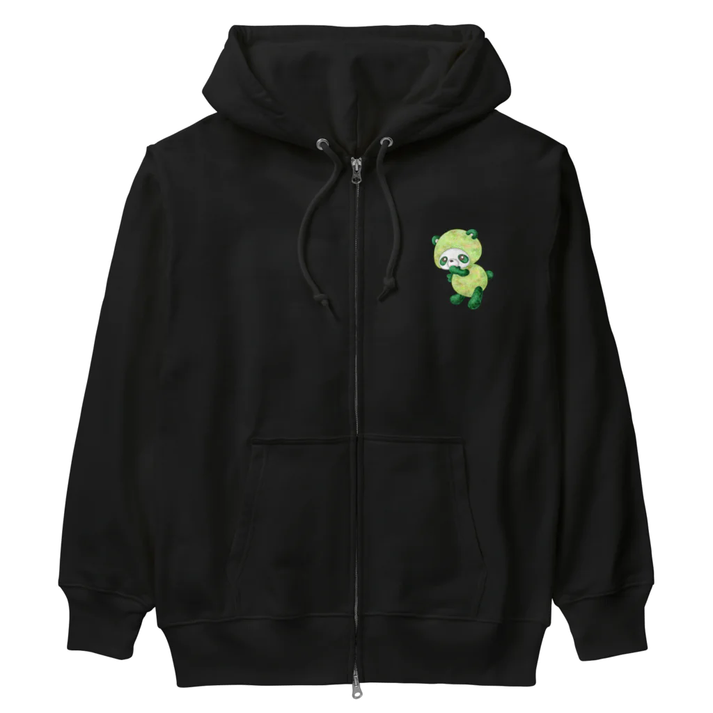 satoayaのアニマルカフェのフルーツアニマル　メロンパンダ Heavyweight Zip Hoodie