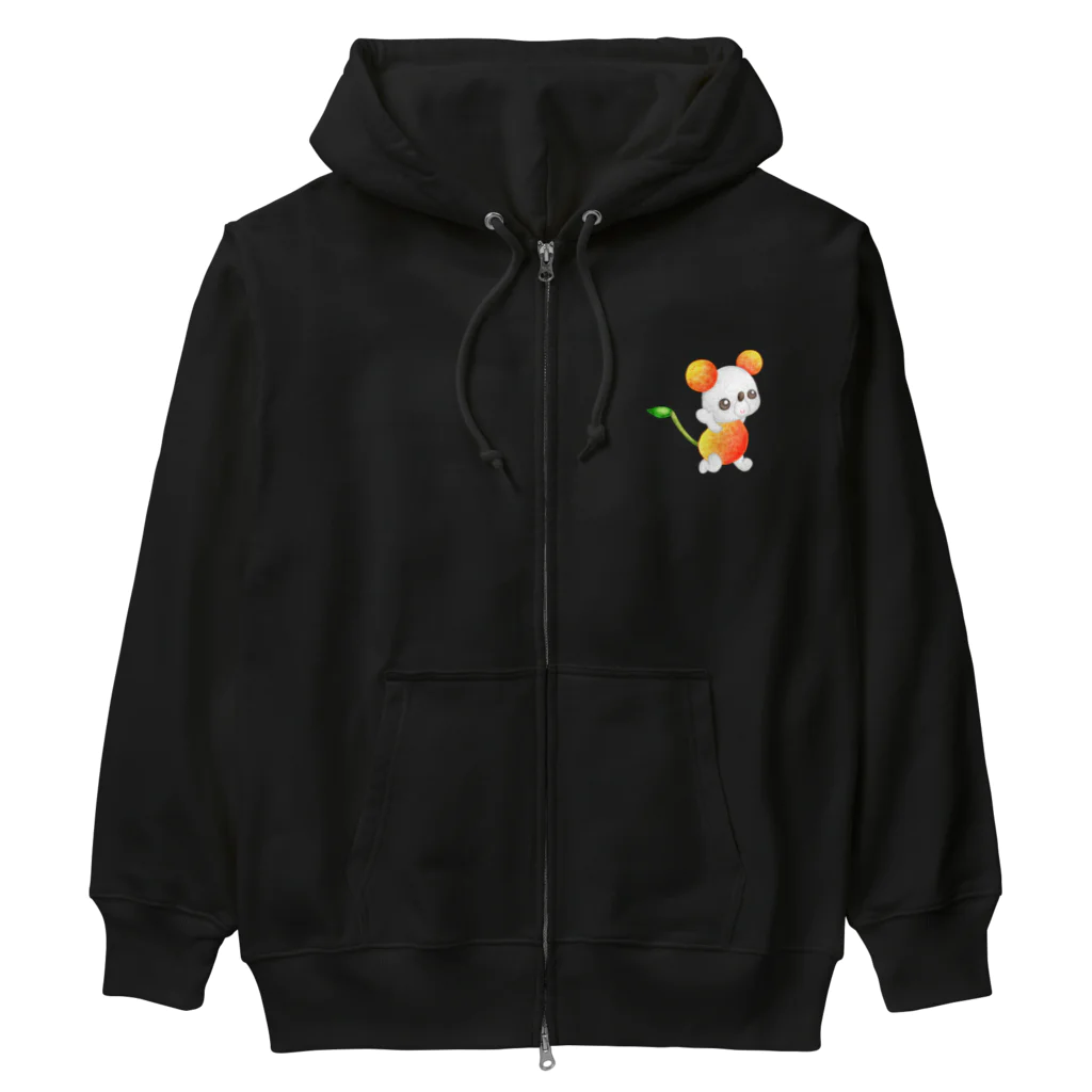 satoayaのアニマルカフェのフルーツアニマル　サクランボネズミ Heavyweight Zip Hoodie