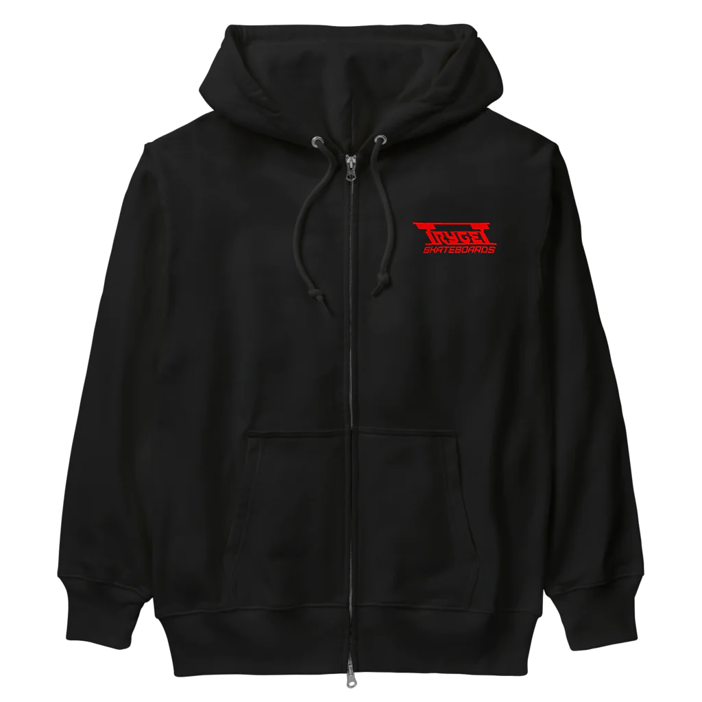 TRYGETサンプル実験中のTRYGET 黒　Ver2 Heavyweight Zip Hoodie