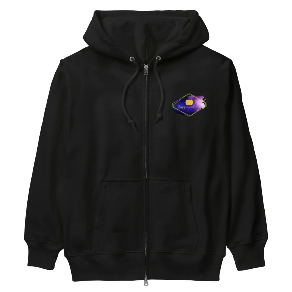 HappinessDarkのHappinessDark - ロゴグッズ【かぼちゃのシルエットver.】 Heavyweight Zip Hoodie