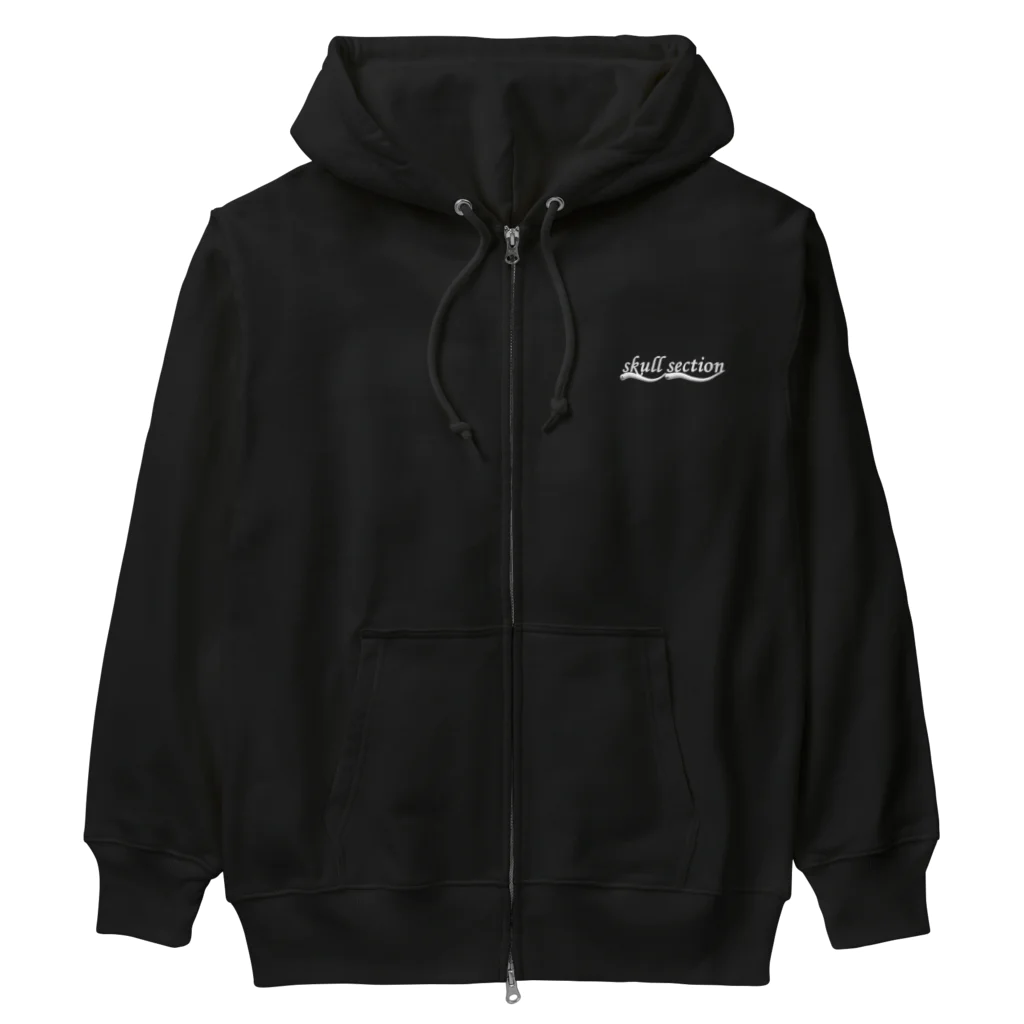 Skull sectionのドクロと花 Heavyweight Zip Hoodie