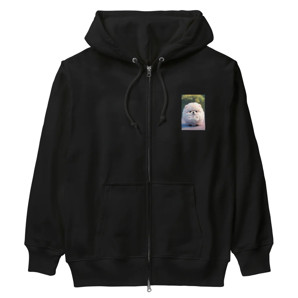 dcgnori／ワンコ画像のモフモフワンコ玉 Heavyweight Zip Hoodie