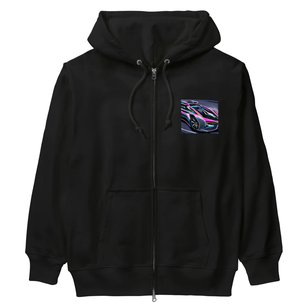 Moichi Designs Shop-2023のエレクトロスペクトラカー Heavyweight Zip Hoodie