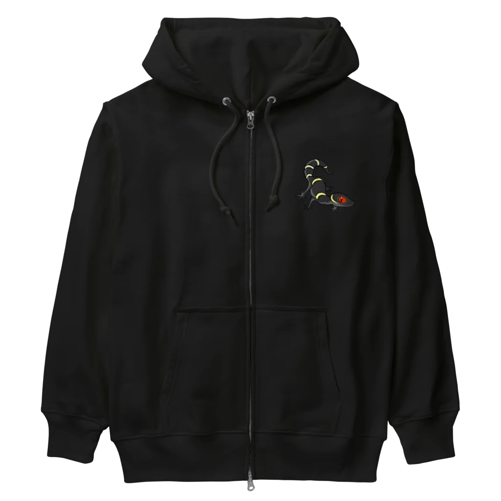 もむのふの爬虫類グッズやさんのハイナントカゲモドキちゃん Heavyweight Zip Hoodie