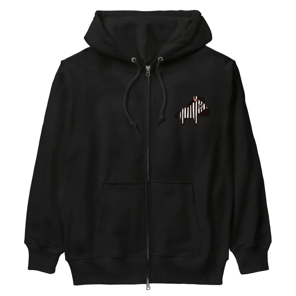 しずの工房 -SHIZUnoKOBO-のしまうまどどーん Heavyweight Zip Hoodie