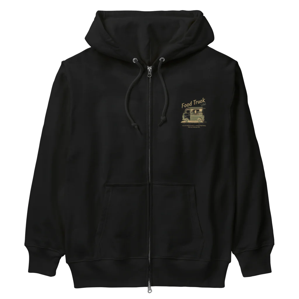 88g-designのフードトラックライフW-5 Heavyweight Zip Hoodie