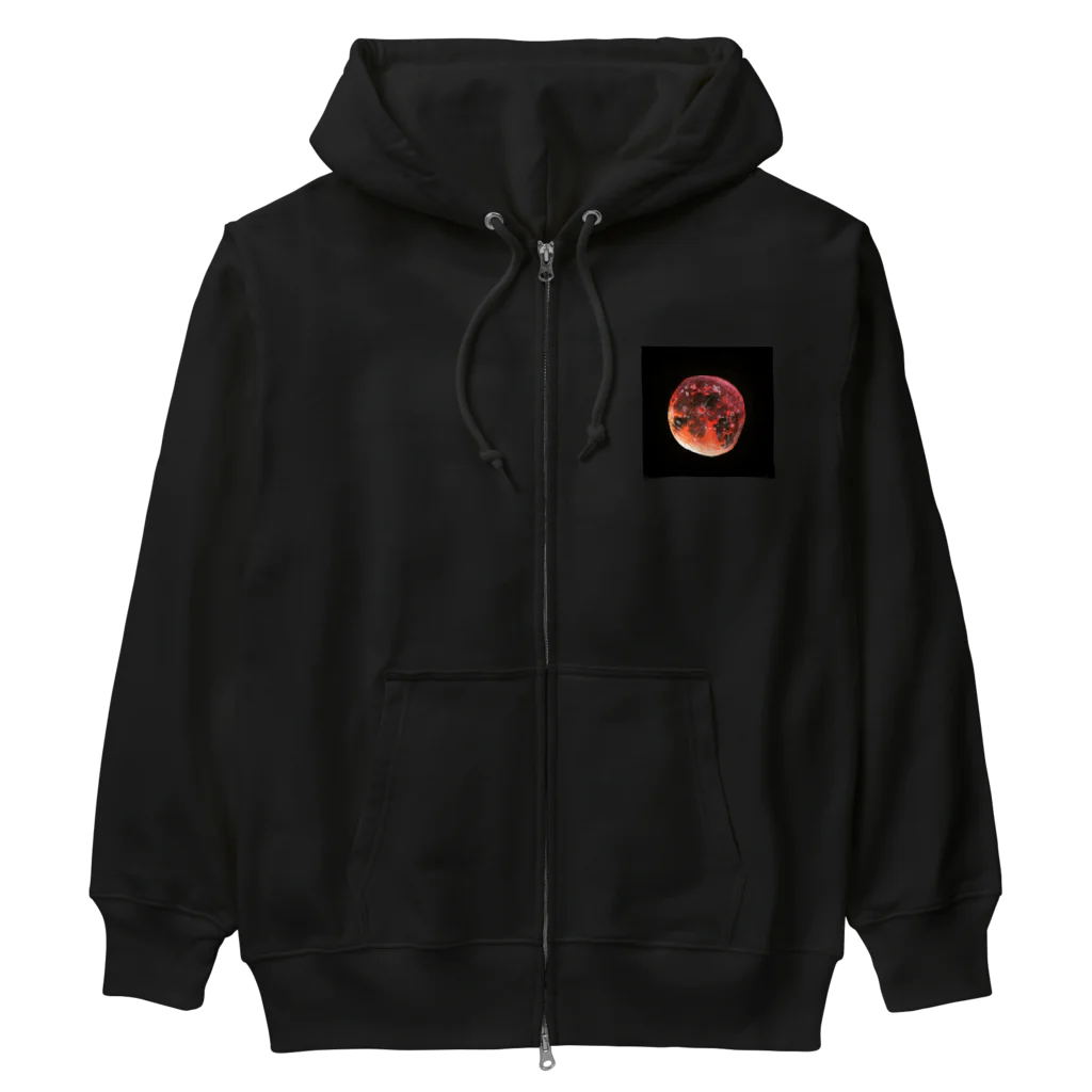 JapaneseArt Yui Shopの皆既月食 Heavyweight Zip Hoodie