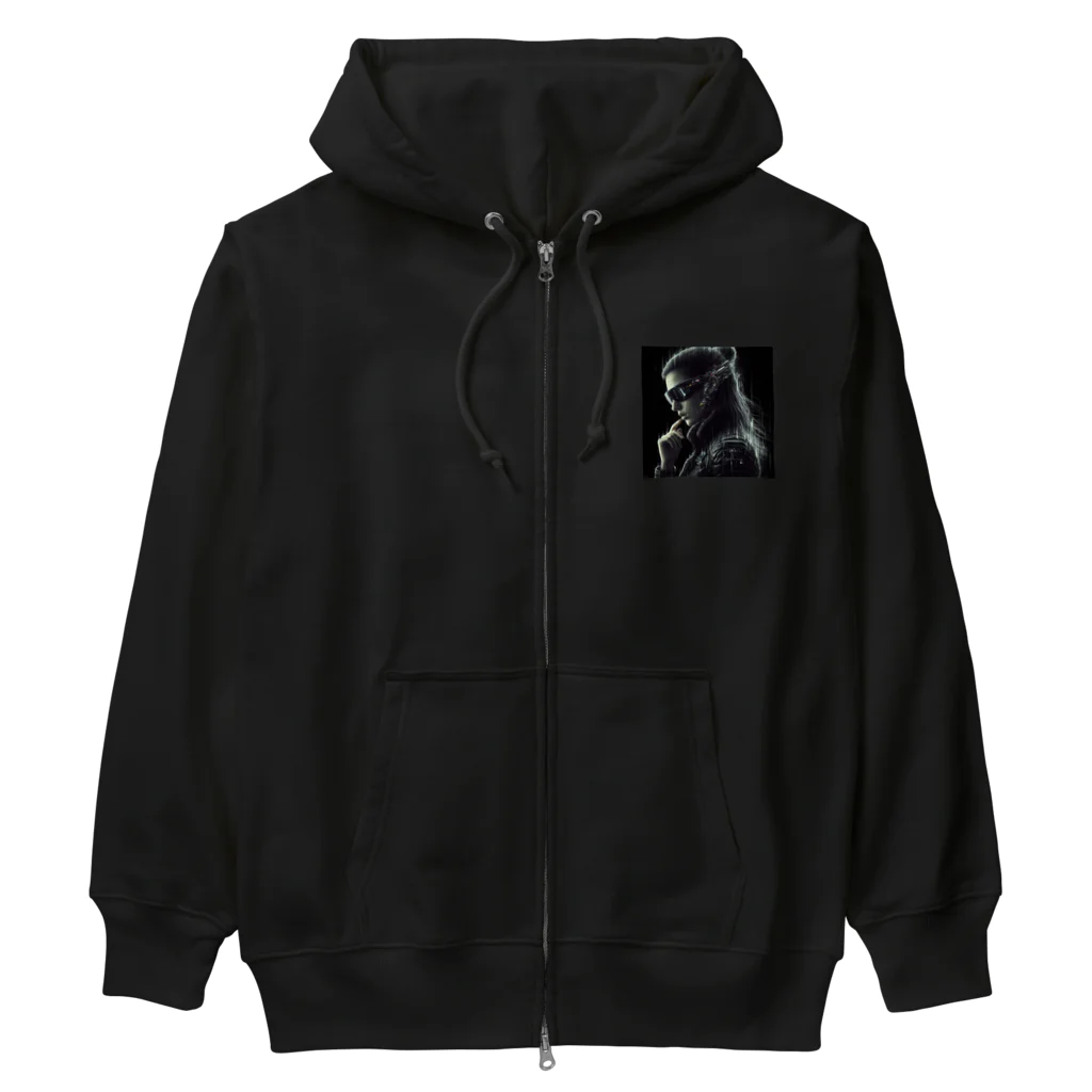 ぴくちゃー55の私の名前はmoon05 Heavyweight Zip Hoodie