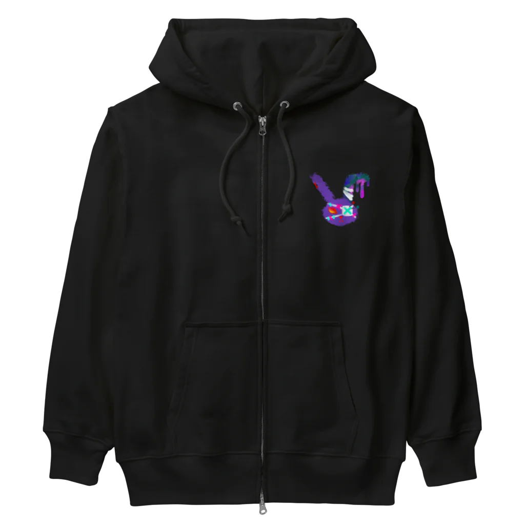 SHACHIのBoss兎（水彩） Heavyweight Zip Hoodie