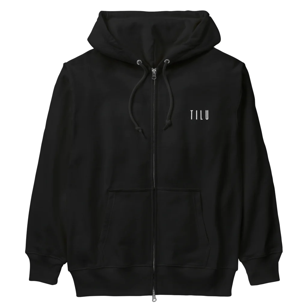 TILUのTILU (white) Heavyweight Zip Hoodie