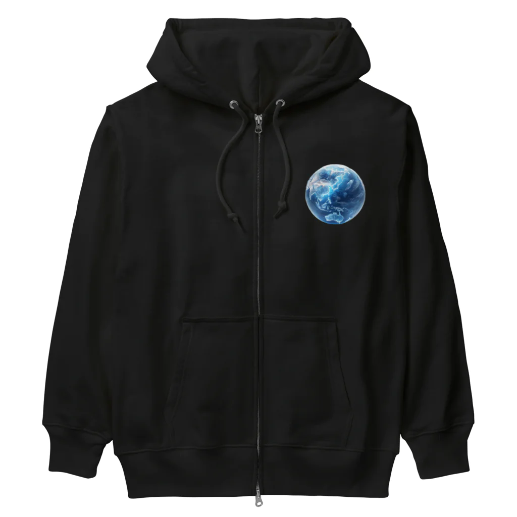 Ryoukaの地球_ガラス玉 Heavyweight Zip Hoodie