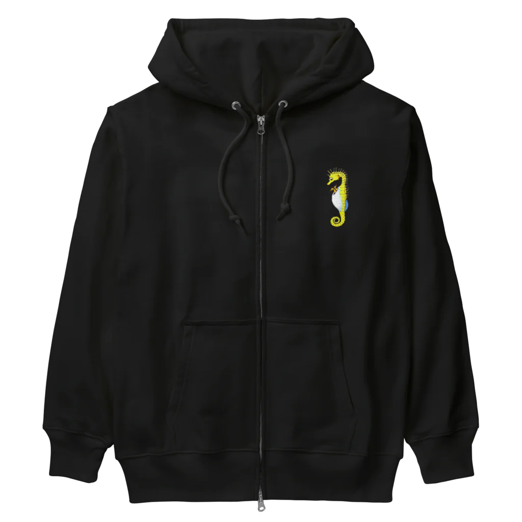 LalaHangeulのタツノオトシゴさんはイクメンです Heavyweight Zip Hoodie