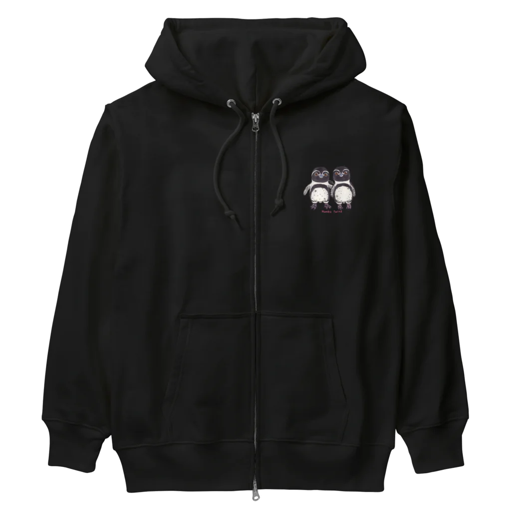 ヤママユ(ヤママユ・ペンギイナ)のふたごのフンボルトペンギン Heavyweight Zip Hoodie