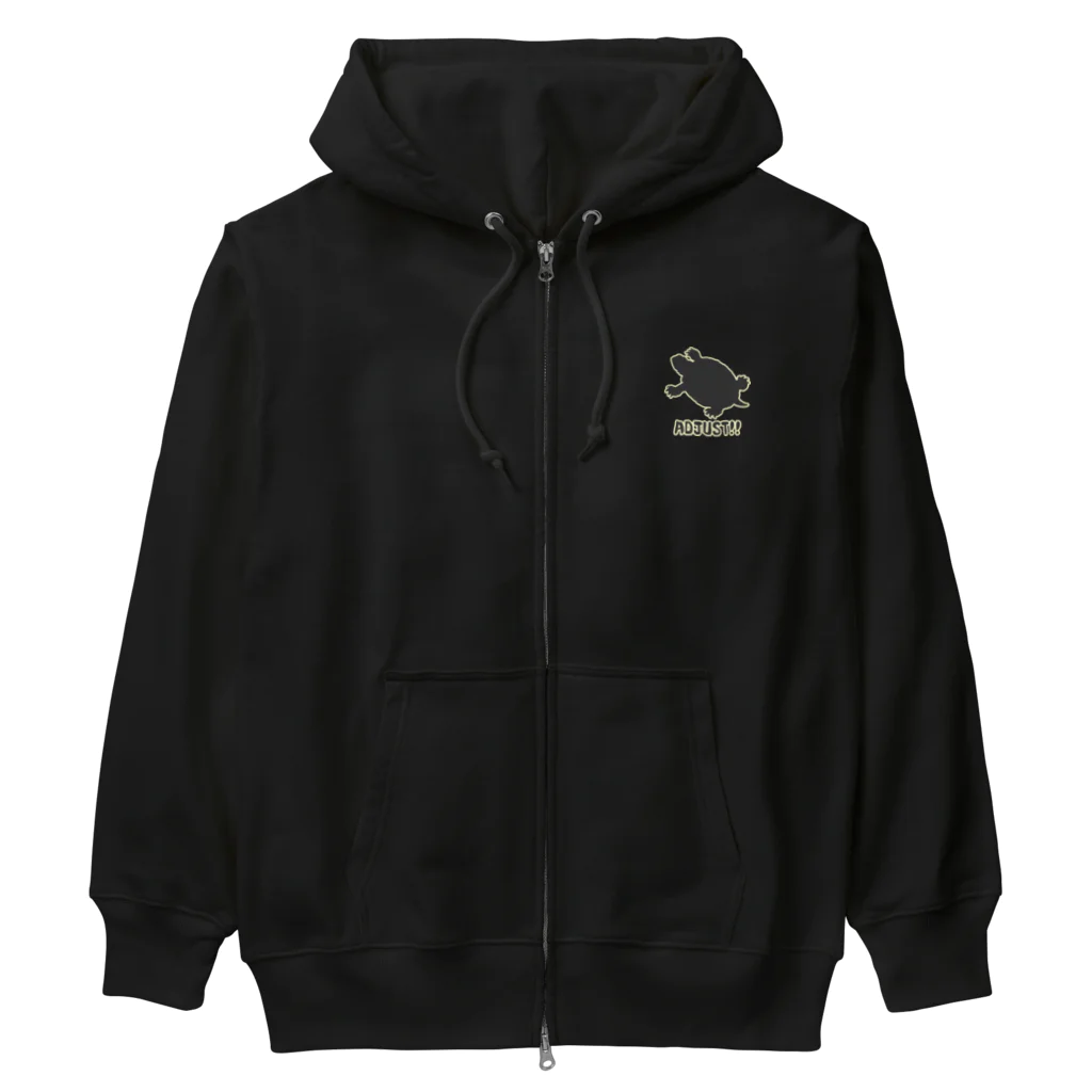 亀ちゃんの外あそびの『ADJUST!!』パーカー Heavyweight Zip Hoodie