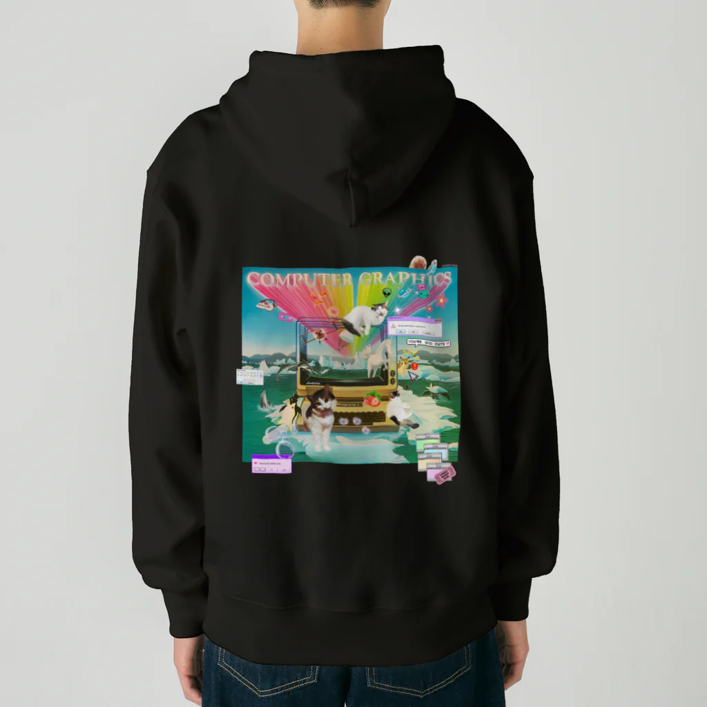 𝙈𝙊𝙈𝙊'𝙨 𝙎𝙝𝙤𝙥の#Computer graphics 2023 Heavyweight Zip Hoodie