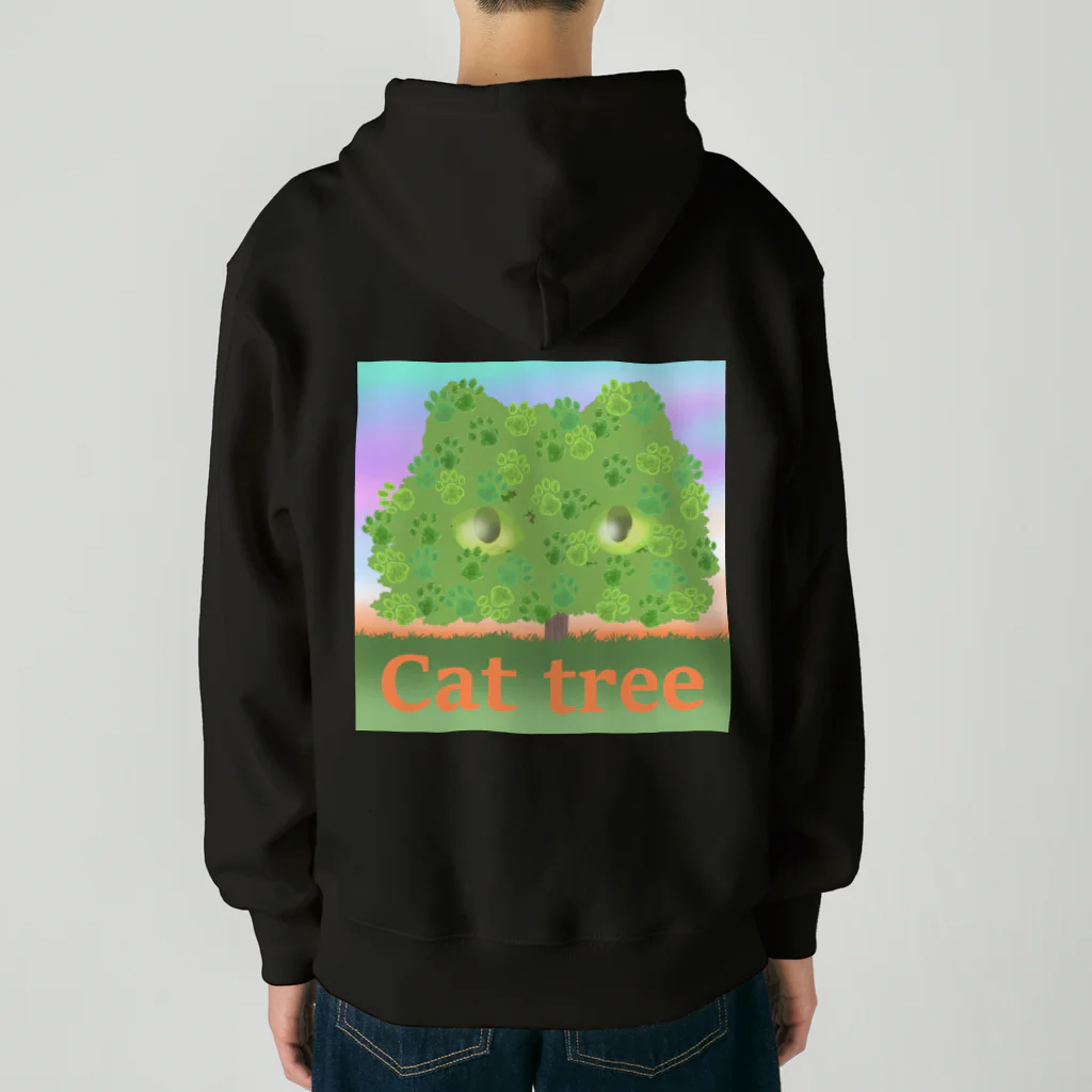 Charamaru MarketのＣＡＴ　ＴＲＥＥ Heavyweight Zip Hoodie