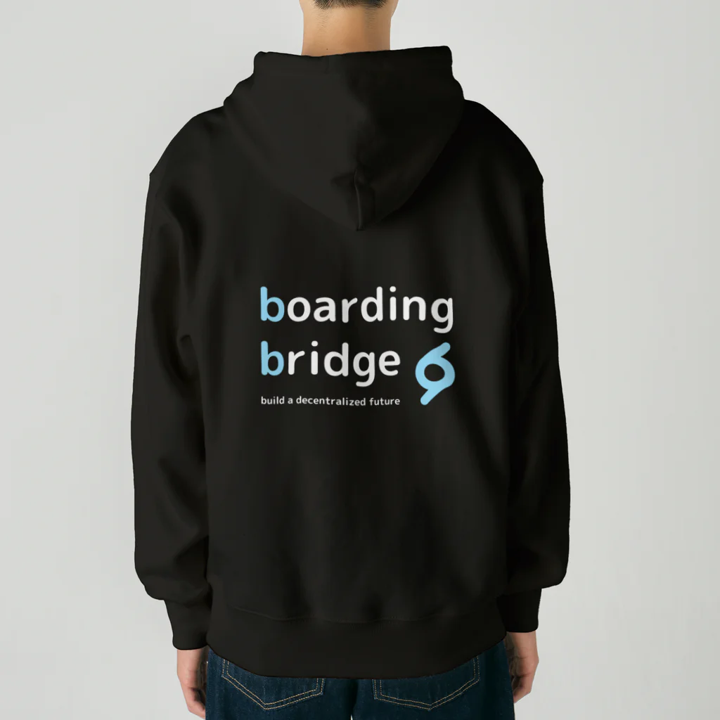 boarding bridgeのbb hoodie (black) Heavyweight Zip Hoodie