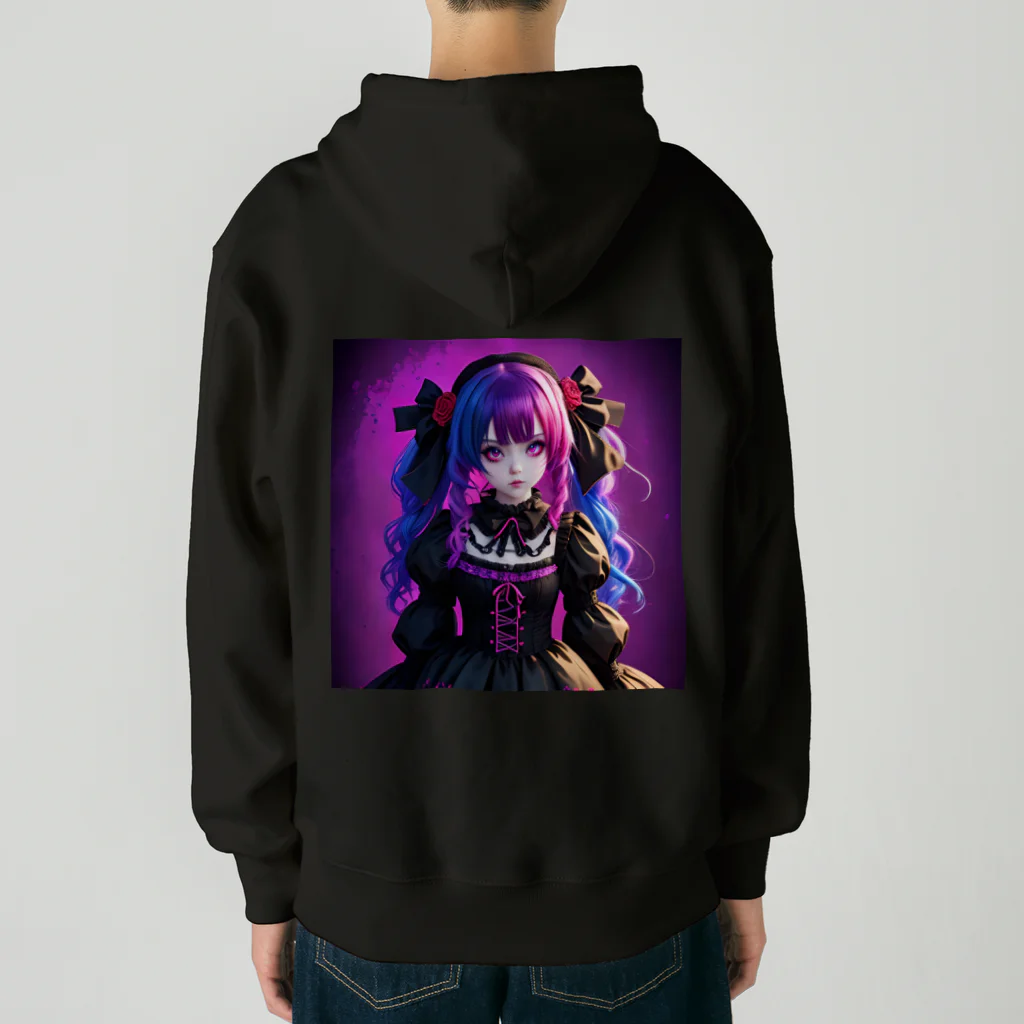 nekotama0224のGothic Lolita girl Heavyweight Zip Hoodie