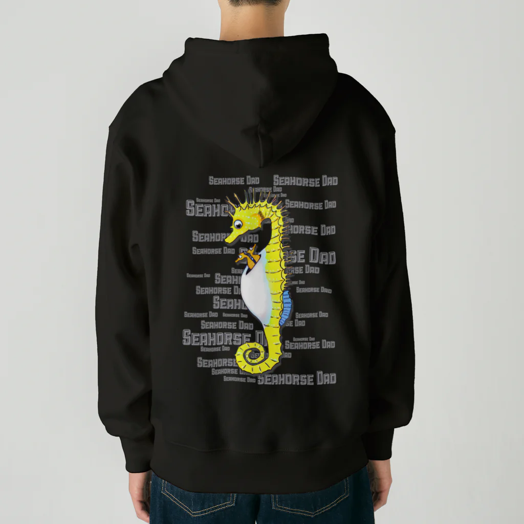 LalaHangeulのSeahorse Dad バックプリント Heavyweight Zip Hoodie