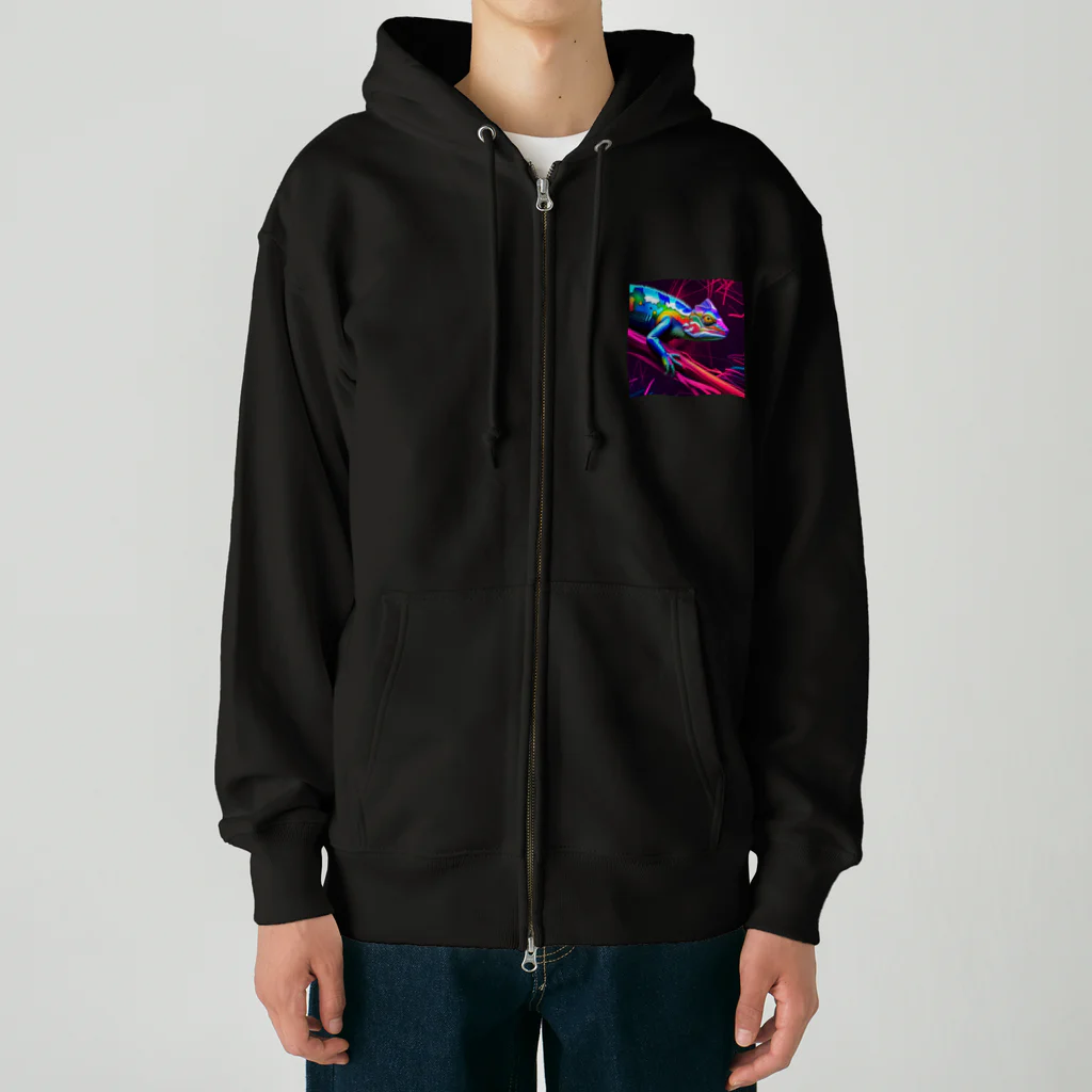 MariElegantのワイルドシリーズ カメレオン Heavyweight Zip Hoodie