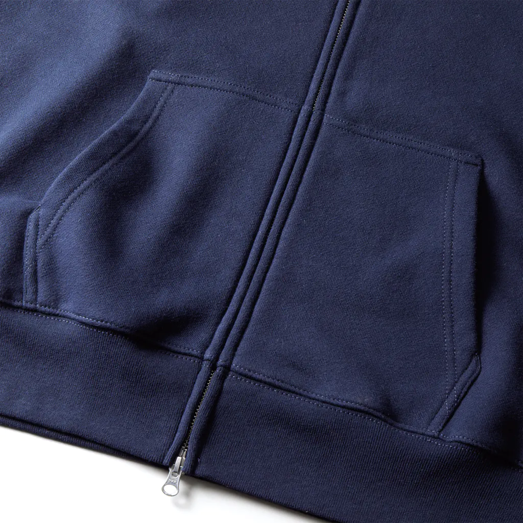 サトウノリコ*のピスピスゆーて寝るネコ【しまミケ】 Heavyweight Zip Hoodie