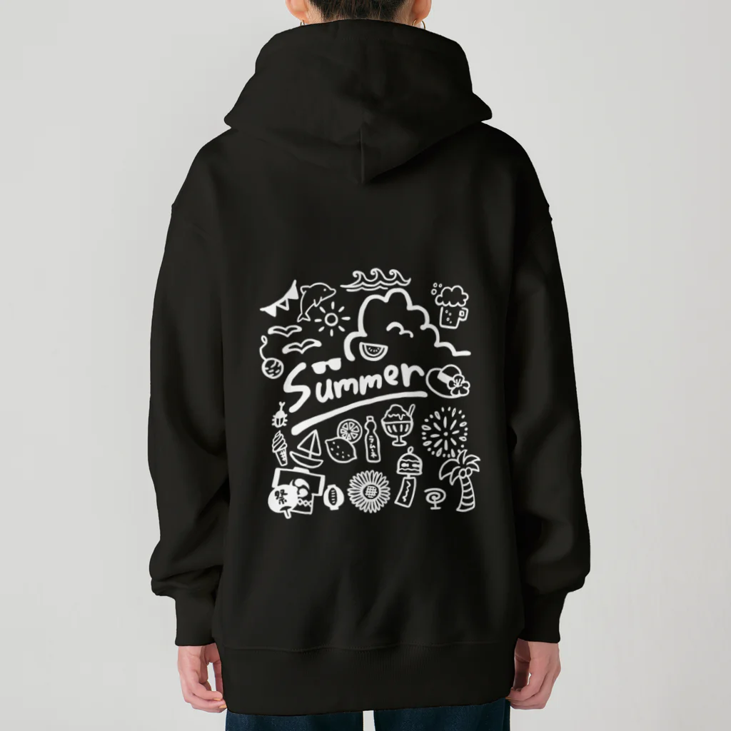 Andiamoの夏コレ（白） Heavyweight Zip Hoodie