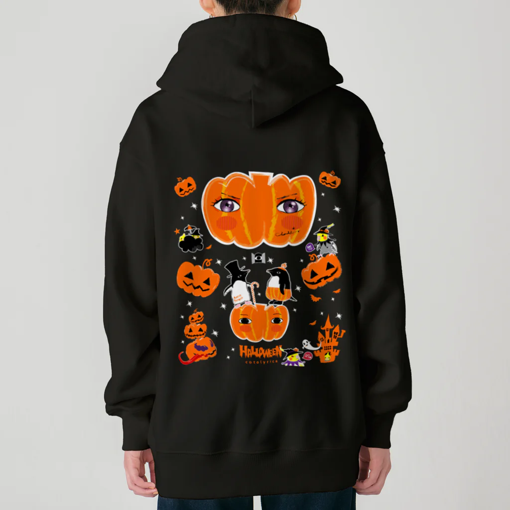 LittleLoroのTHE GREAT PUMPKIN カボチャ大王のお出まし アデリーペンギン オカメインコ Heavyweight Zip Hoodie