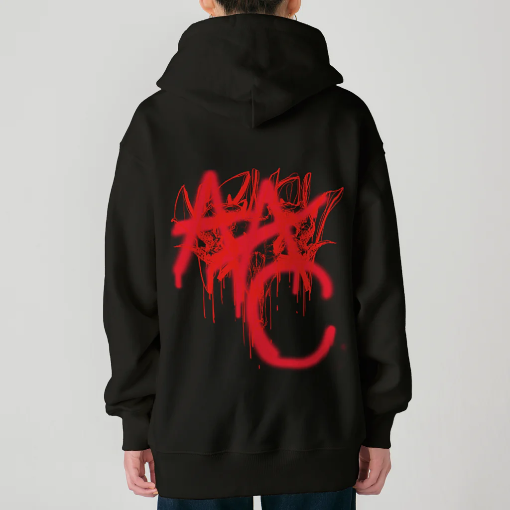 ANTI ADDULT CHILDREN®のXENONxAAC1 HEAVY WEIGHT HOODIE(RED) ヘビーウェイトジップパーカー