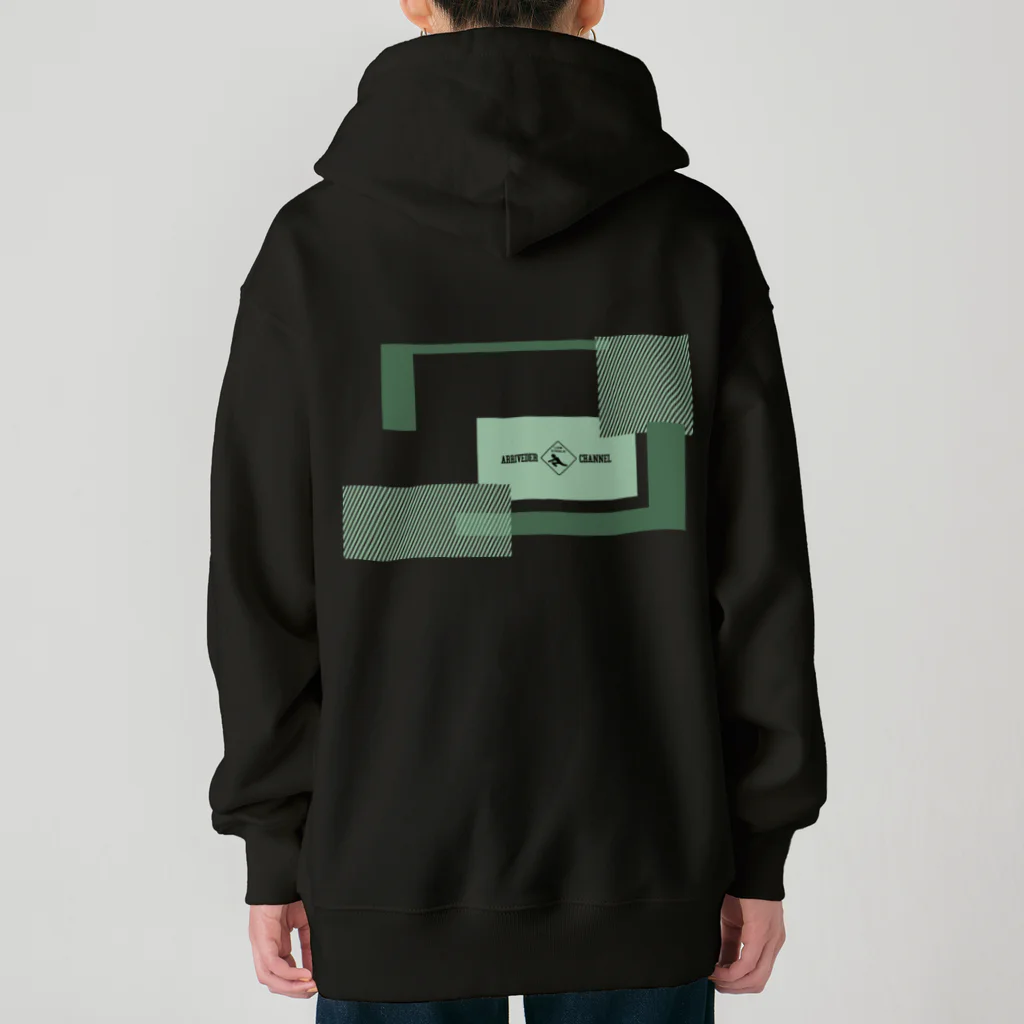 アリーヴェデルチャンネルSHOPのCYBER WINDOW GRN Heavyweight Zip Hoodie