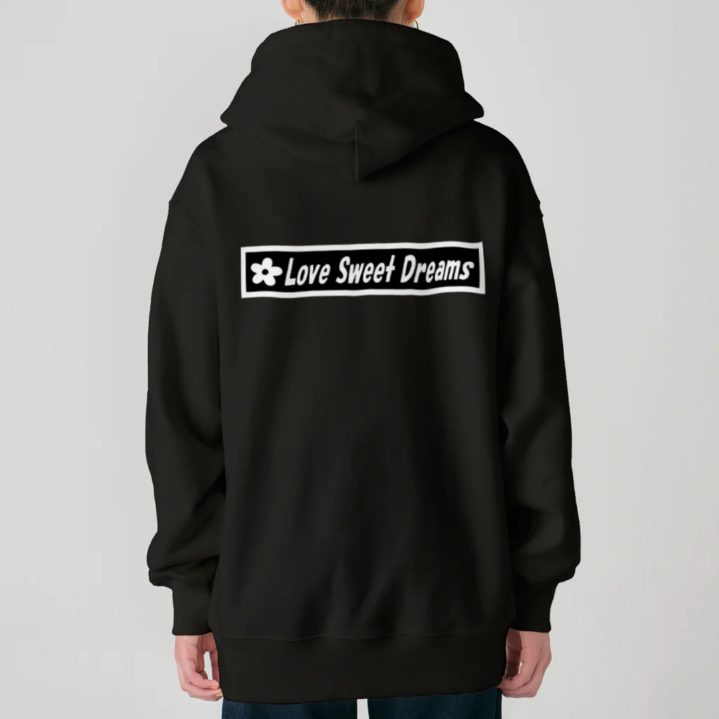 NOIR（ノアール）のLSD　ロゴ　白 Heavyweight Zip Hoodie