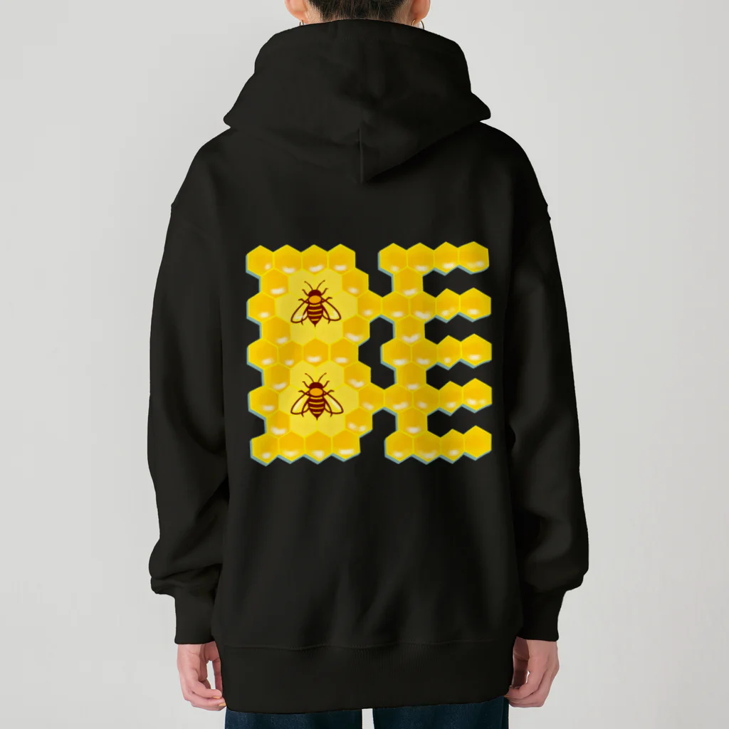 LalaHangeulのハニカム構造(BEE） Heavyweight Zip Hoodie