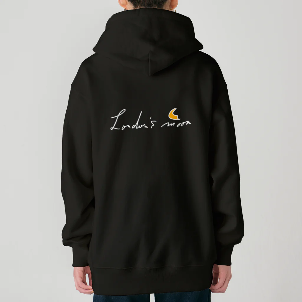 タカのロンドンの月-ブラックバージョン- Heavyweight Zip Hoodie