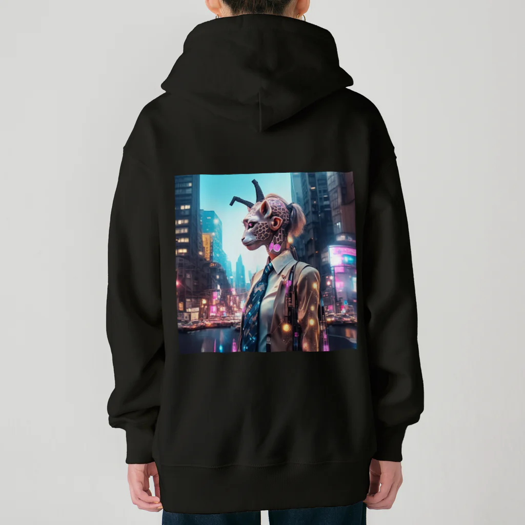 𝔔𝔘𝔒ℜℑ𝔄のCyberpunk giraffe Heavyweight Zip Hoodie