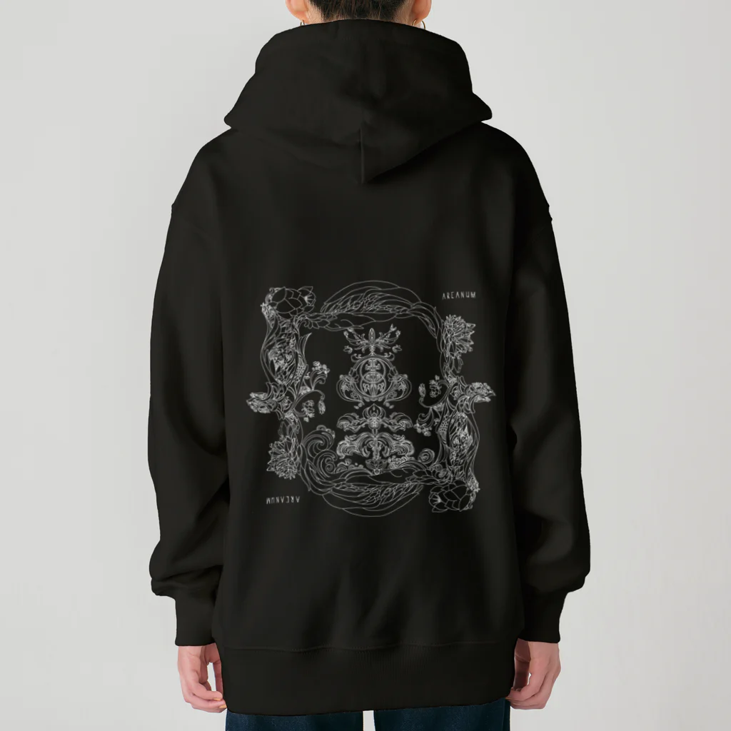 ARCANUMのARCANUM 「Chalice Well / Vesica Piscis」 Heavyweight Zip Hoodie