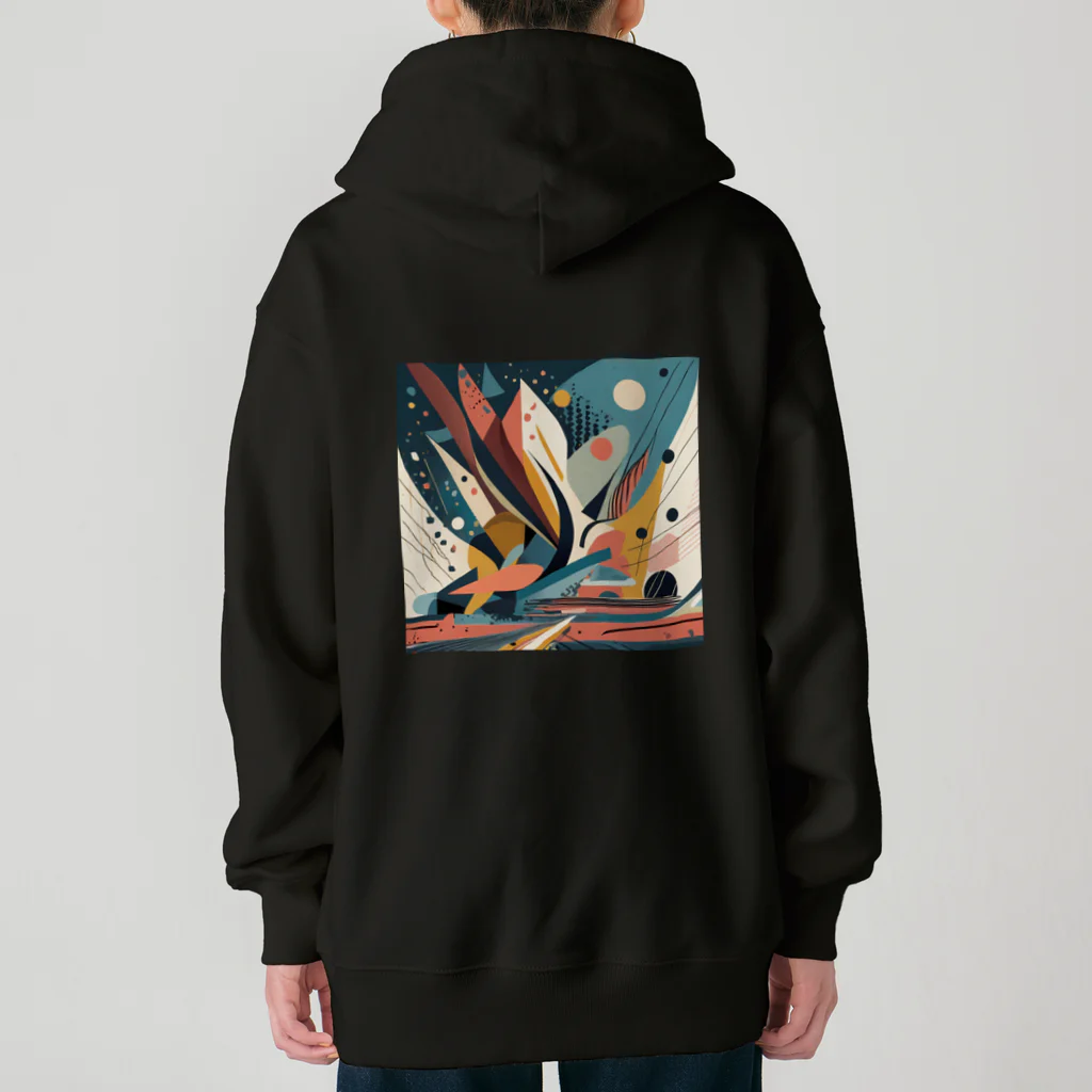 のんびりアート工房のガラクタアート Heavyweight Zip Hoodie