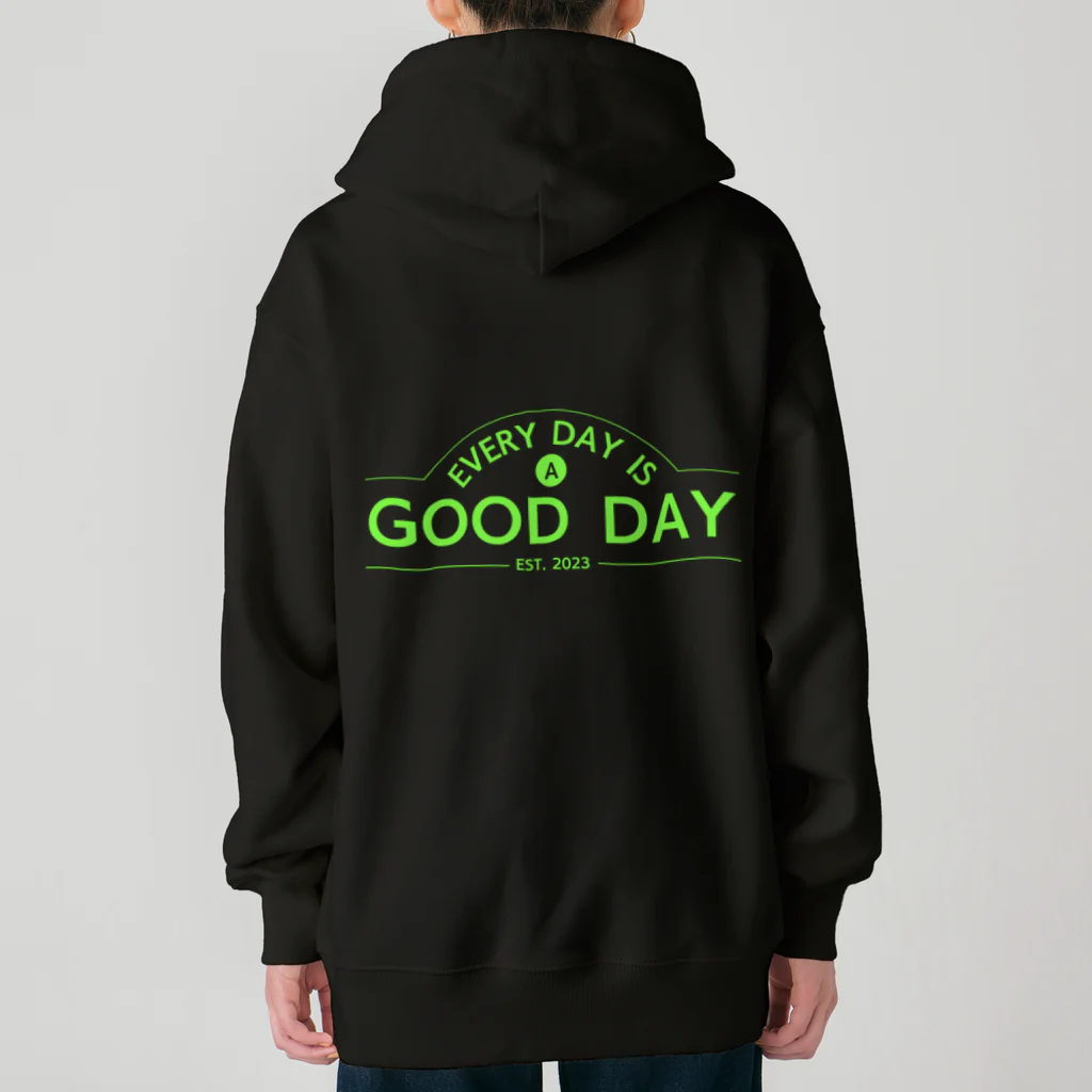 kazu_gの日日是好日（ライムグリーン） Heavyweight Zip Hoodie