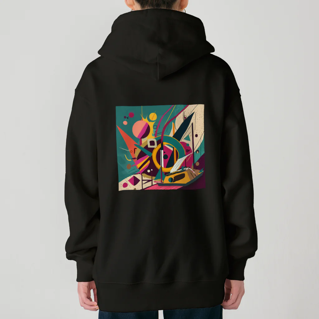 のんびりアート工房のガラクタアート Heavyweight Zip Hoodie