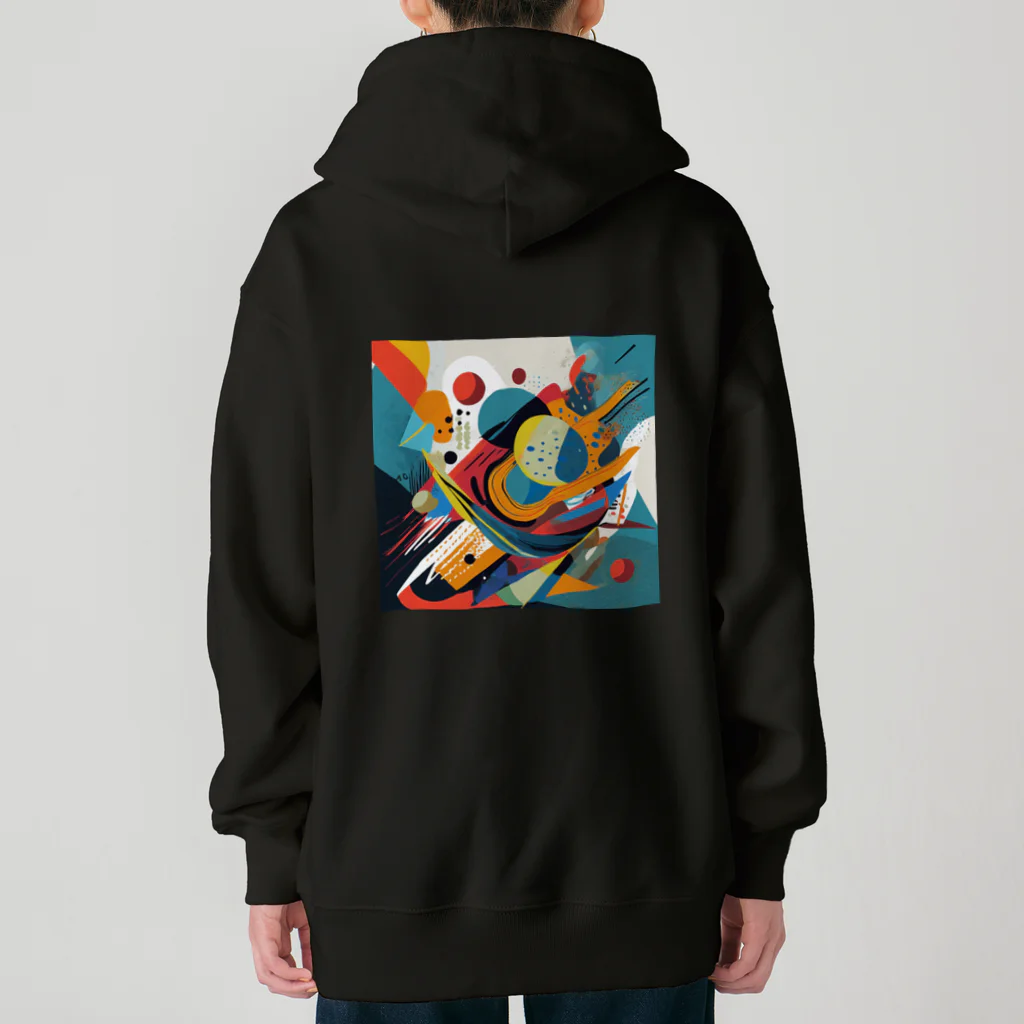 のんびりアート工房のガラクタアート Heavyweight Zip Hoodie