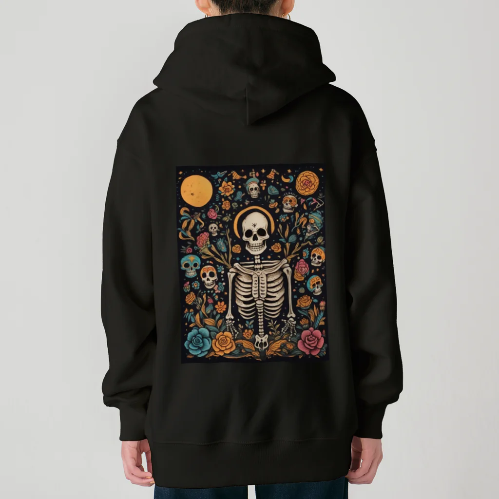 Skull sectionの月とドクロ Heavyweight Zip Hoodie