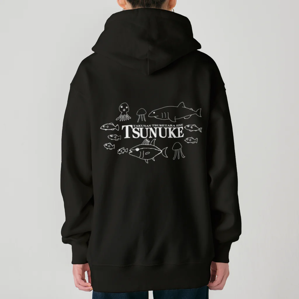 S.J.KのTSUNUKE NEW ロゴ入り Heavyweight Zip Hoodie