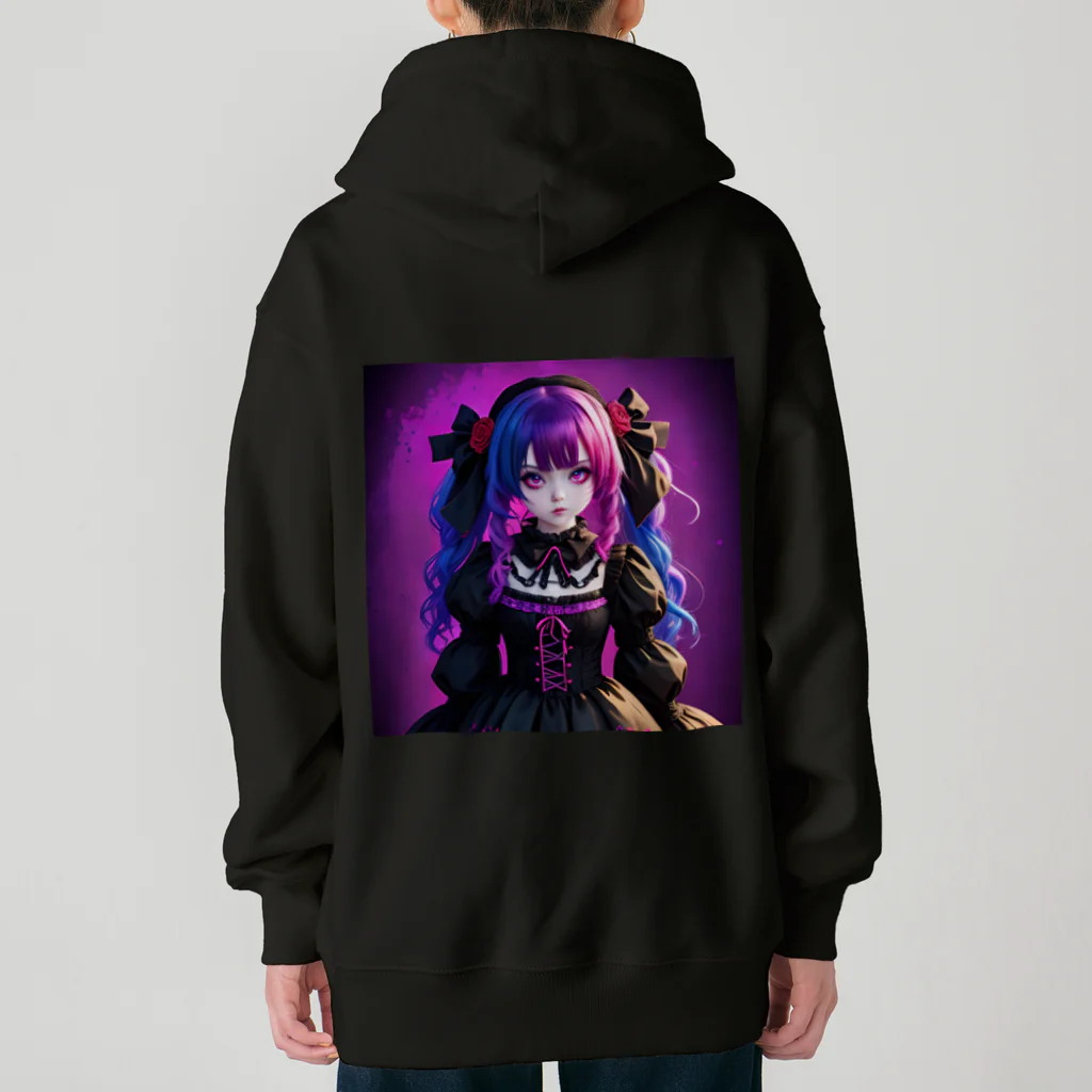 nekotama0224のGothic Lolita girl Heavyweight Zip Hoodie