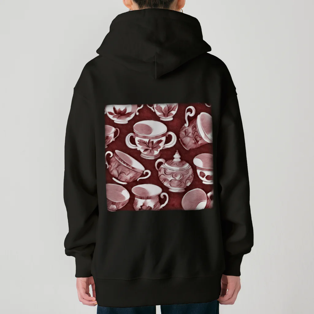 (っ◔◡◔)っ ♥ Le Petit Trésor ♥の花の詩カップ(The Flower Poetry Cup) Heavyweight Zip Hoodie