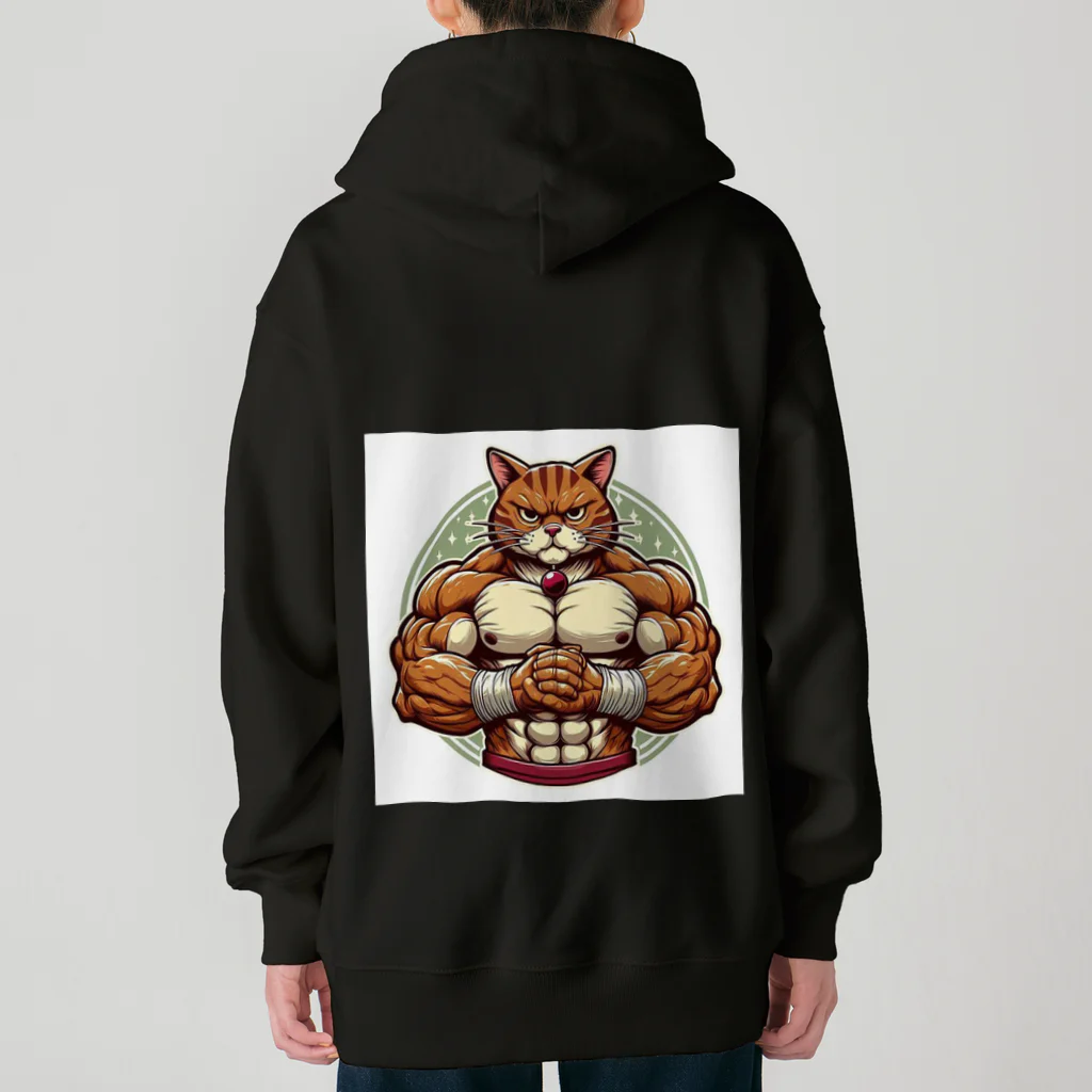 MUSCLE CAT 🐈🐈‍⬛のマッスルキャット　キジ虎 ヘビーウェイトジップパーカー