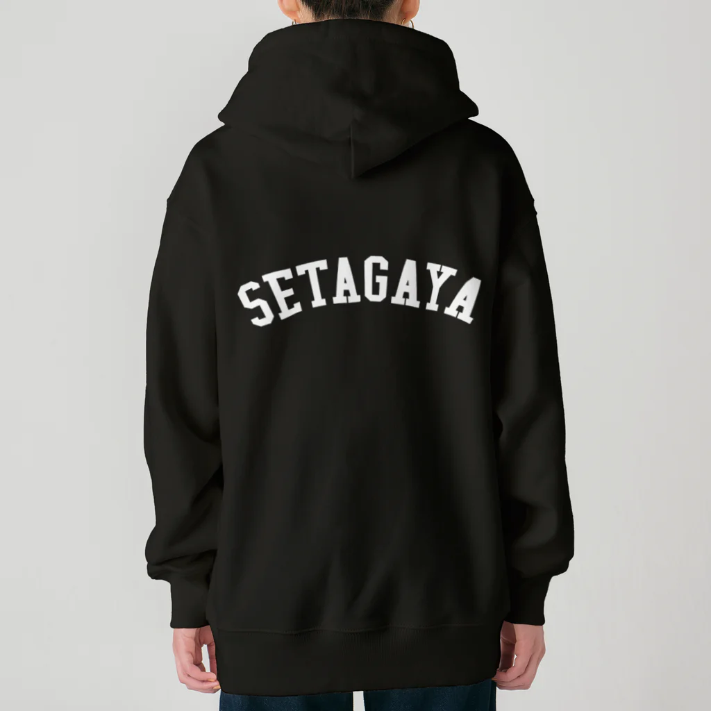 せたが屋さんの世田谷グッズ　ホワイトロゴ（setagaya item) Heavyweight Zip Hoodie