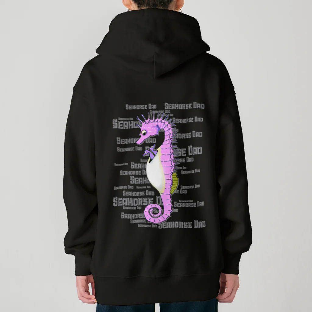 LalaHangeulのSeahorse Dad バックプリント Heavyweight Zip Hoodie