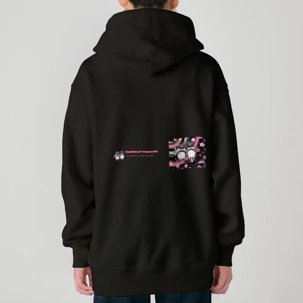 ヤママユ(ヤママユ・ペンギイナ)のふたごのフンボルトペンギン Heavyweight Zip Hoodie